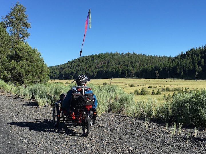 HP Velotechnik trike with Falco motor on tour