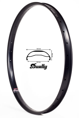 VELOCITY DUALLY 26IN POLISHED RIM