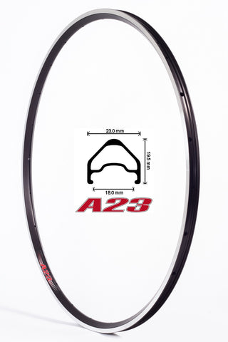 VELOCITY A23 OC MSW BLACK 700C RIM