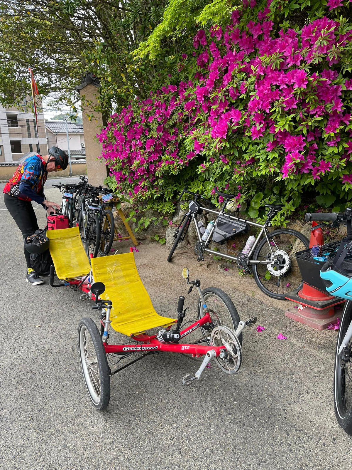 Greenspeed tandem trike with Falco electric assist