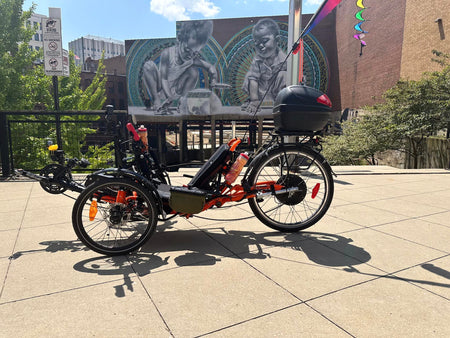 Catrike Dumont with a Falco f7.9 rear motor wheel