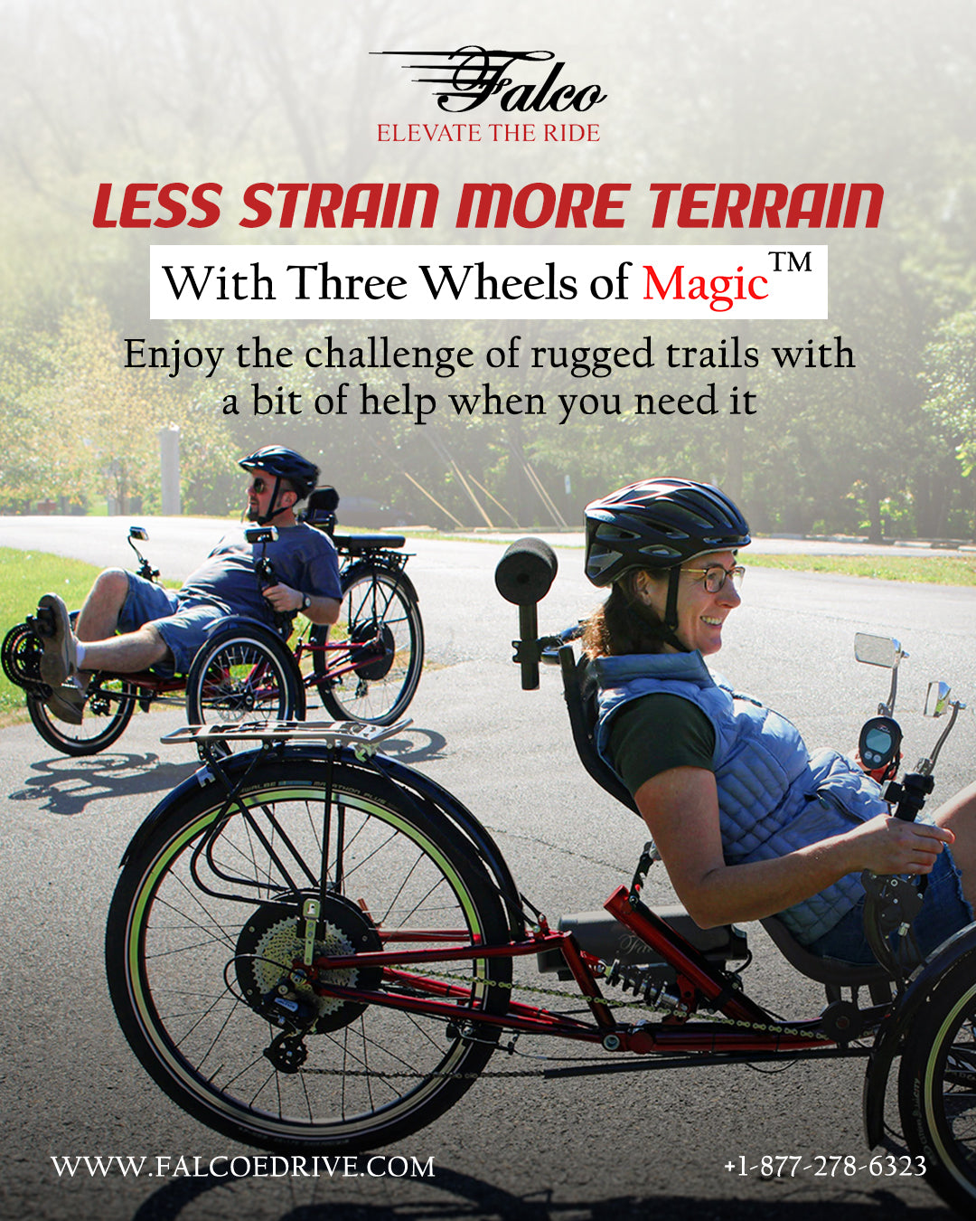 3 wheeled recumbent bicycle Three Wheels of Magic All Electric Recumbent Trike (Current Lead Time 6 Weeks) – Falco eMotors Inc