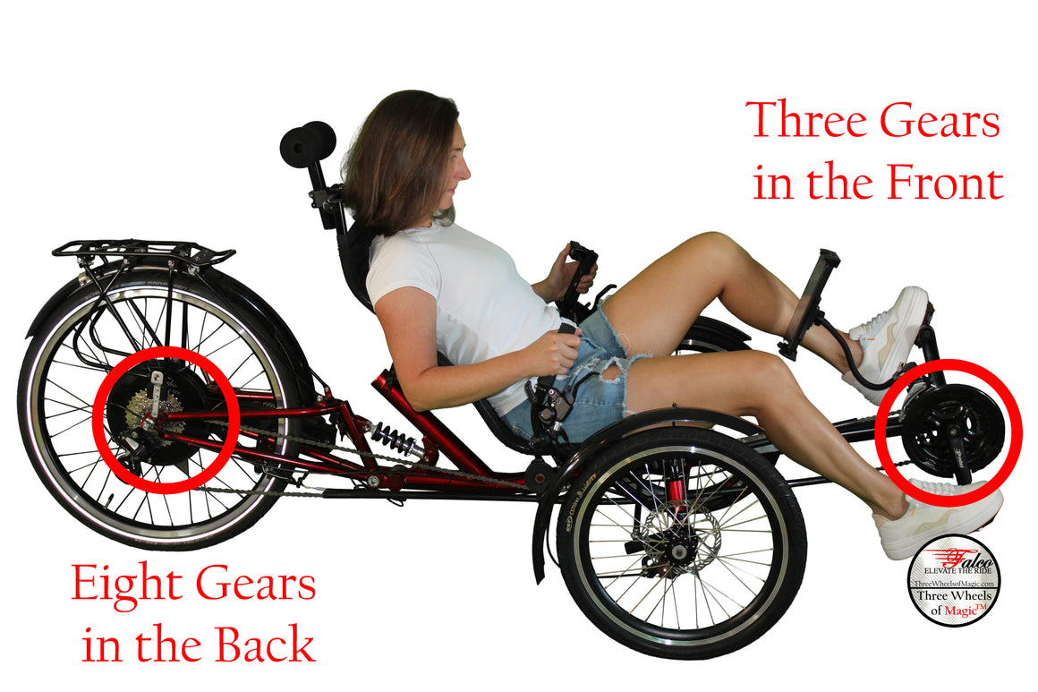 3 wheel recumbent bicycle Three Wheels of Magic All Electric Recumbent Trike (Current Lead Time 6 Weeks) – Falco eMotors Inc