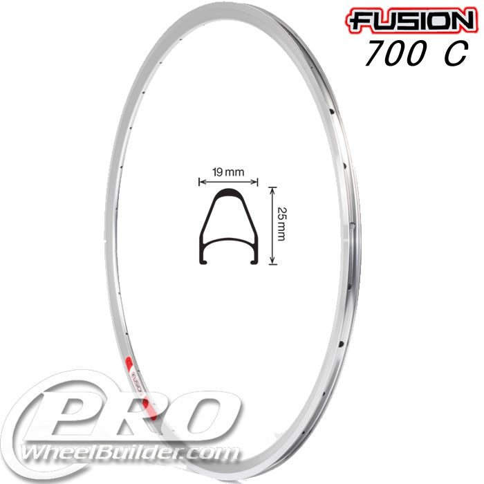 VELOCITY FUSION MSW SILVER 700C RIM