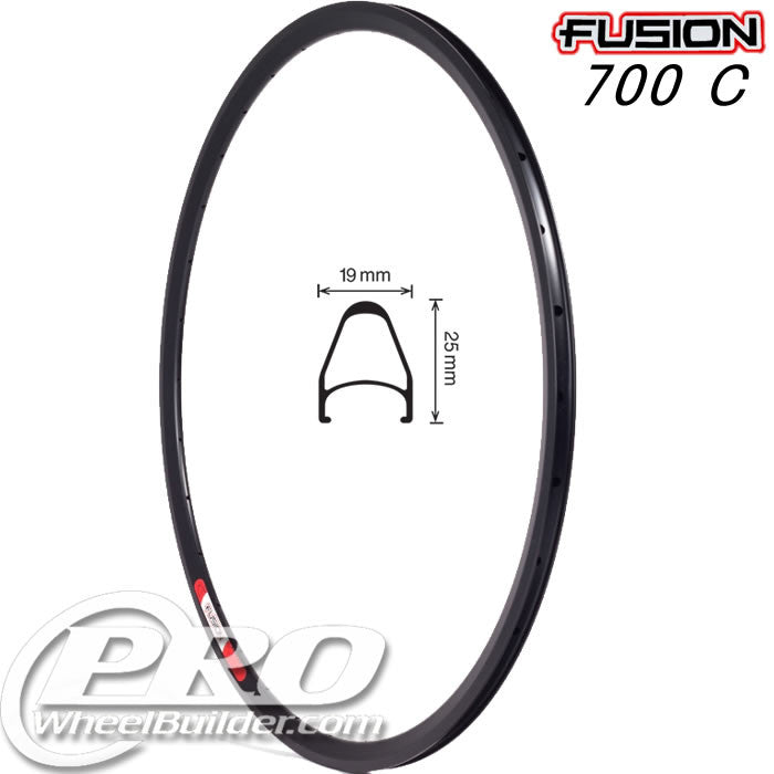 VELOCITY FUSION NMSW BLACK 700C RIM