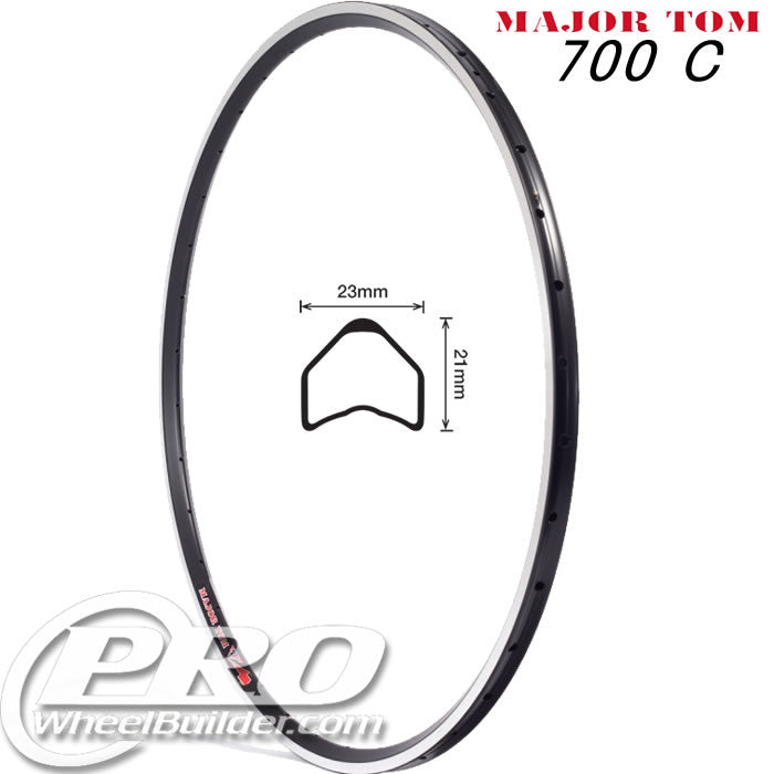 VELOCITY MAJOR TOM MSW BLACK 700C RIM