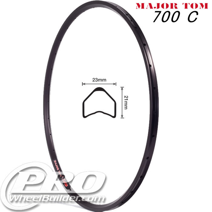 VELOCITY MAJOR TOM NMSW BLACK 700C RIM