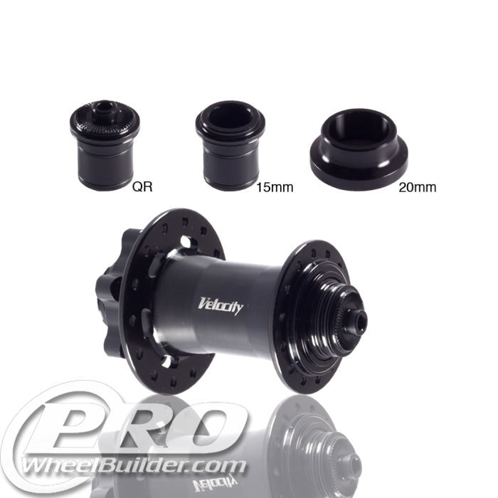 VELOCITY RACE FRONT BLACK ISO 6 BOLT DISC HUB