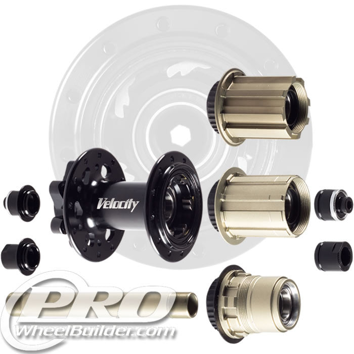 VELOCITY RACE REAR BLACK ISO 6 BOLT HUB