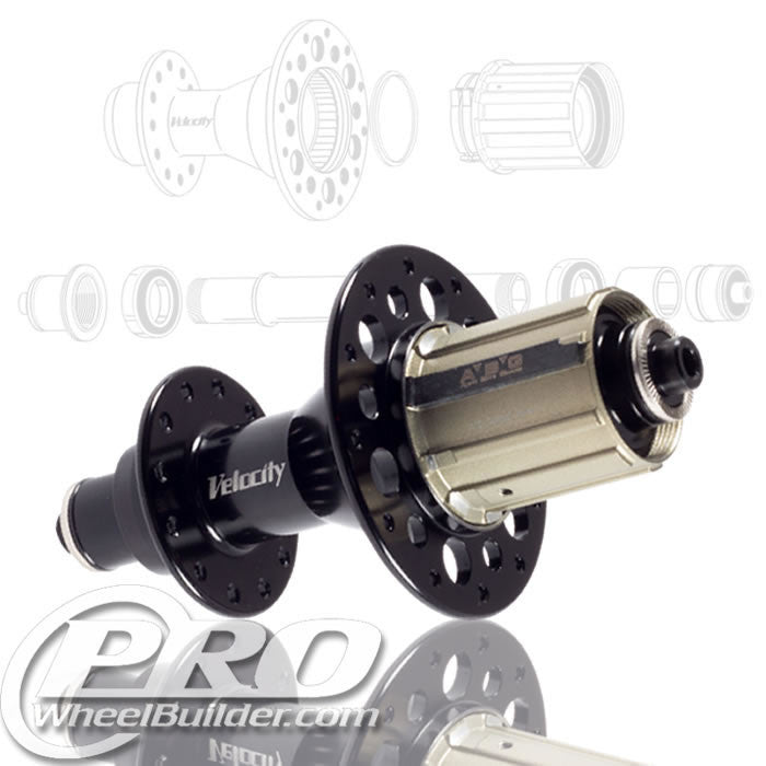 VELOCITY RACE REAR BLACK HUB