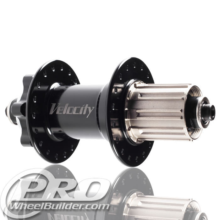 VELOCITY STANDARD REAR BLACK ISO 6 BOLT HUB